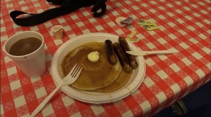 Pancakes, Syrup, and Sausages from Kinsmen
